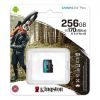  Зображення Карта пам'яті Kingston microSD  256GB C10 UHS-I U3 A2 R170/W90MB/s 